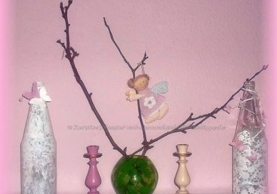 DIY Vase aus Glasflasche